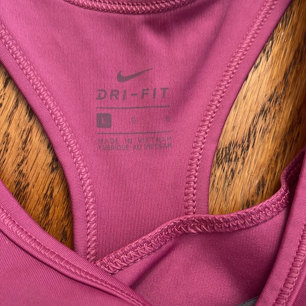 NWT NEVER WORN Pro Padded Sports Bra Vivid purple and yellow - Picture 2 of 9